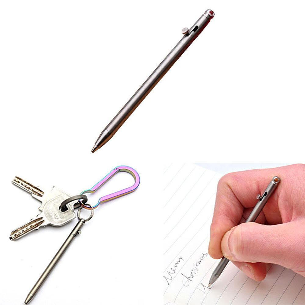 XANES® EDC Titanium Pen Mini Tactical Key-chain Metal Ballpoint Signature Bolt Pen Outdoor Camping Multi-tools
