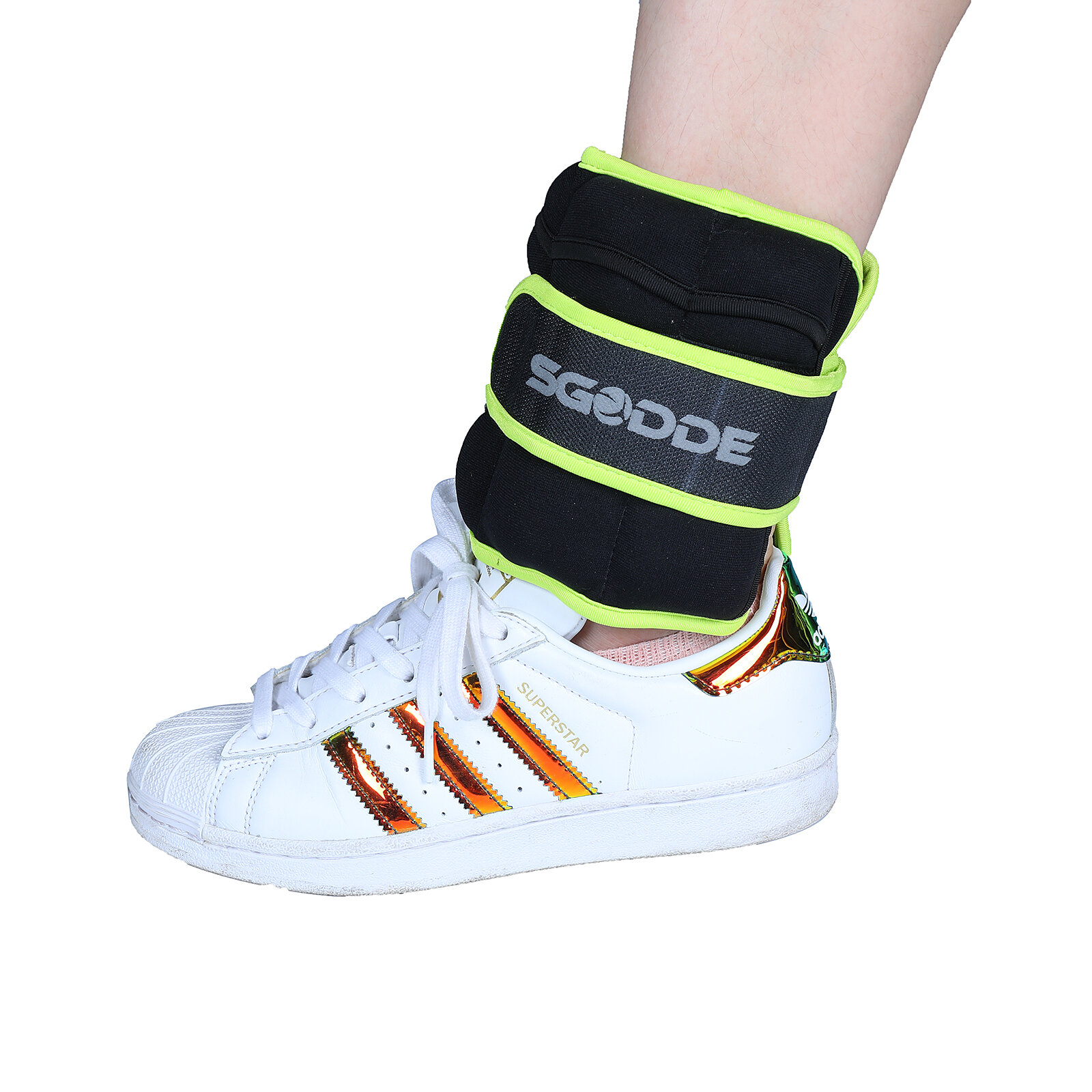 SGODDE 4/7/10LB Adjustable Ankle Weights Arm Leg Strength Training Straps Walking Running Pilates Cardio Exercises