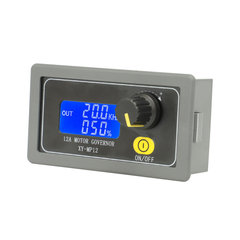 12A 360W DC Motor Speed Controller PWM Adjustable Speed Regulator LED Lighting Dimming Slow Start Slow Stop Encoder