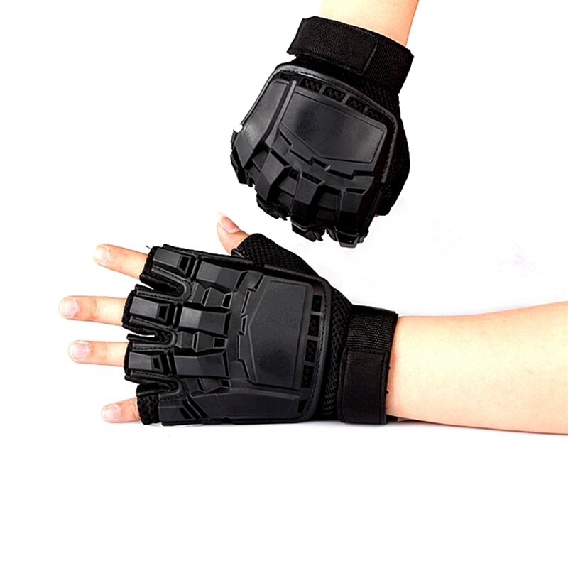 Non-Slip Tactical Gloves Half Finger Protection Breathable Military Tactical Glove Men FingerlessMit
