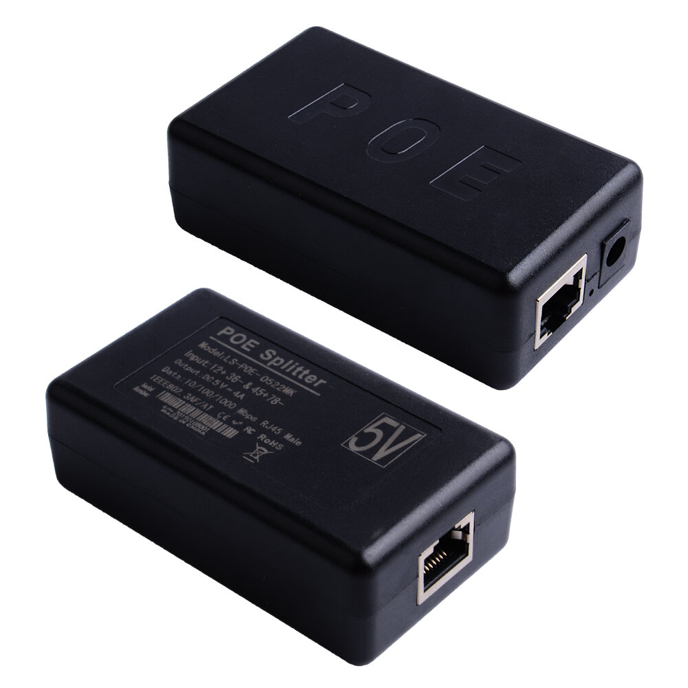 

52Pi Gigabit Active PoE Splitter USB TYPE-C 48V to 5V PoE Switch Power Over Ethernet cable for Raspberry Pi 4B/3B+