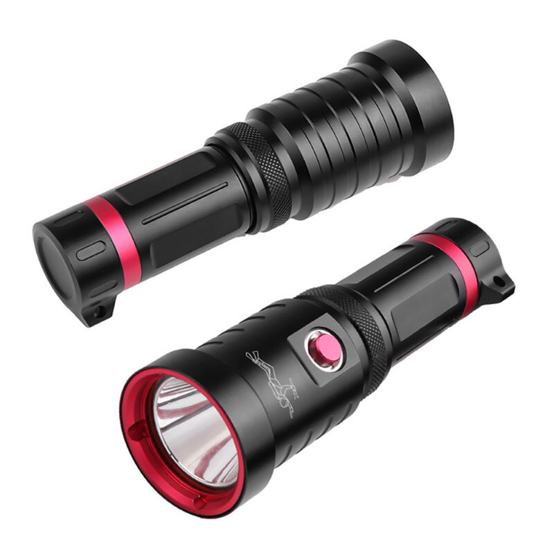 

XANES® D60 1500LM 25m Underwater LED Dive Flashlight with 26650 Battery IPX8 Waterproof Diving Lights