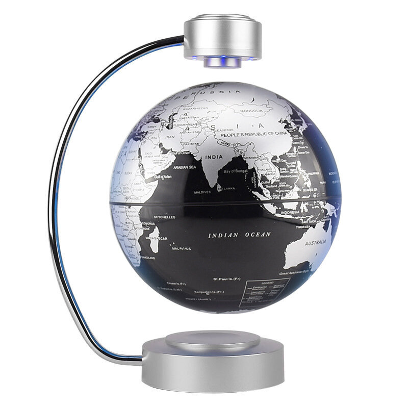 

Floating Globe with LED Lights Magnetic Levitation Floating Globe Anti Gravity World Map Suspending Globe with Light Hom