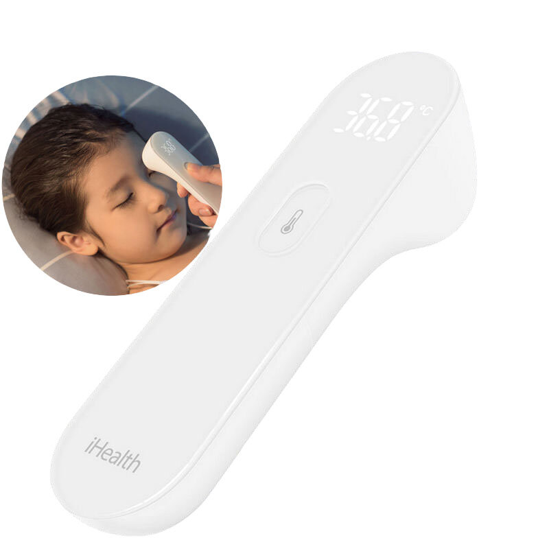 IHealth LED Non Contact Digital Infrared Forehead Thermometer Body Thermometer for Baby Kids Adults Elders from xiaomi youpin