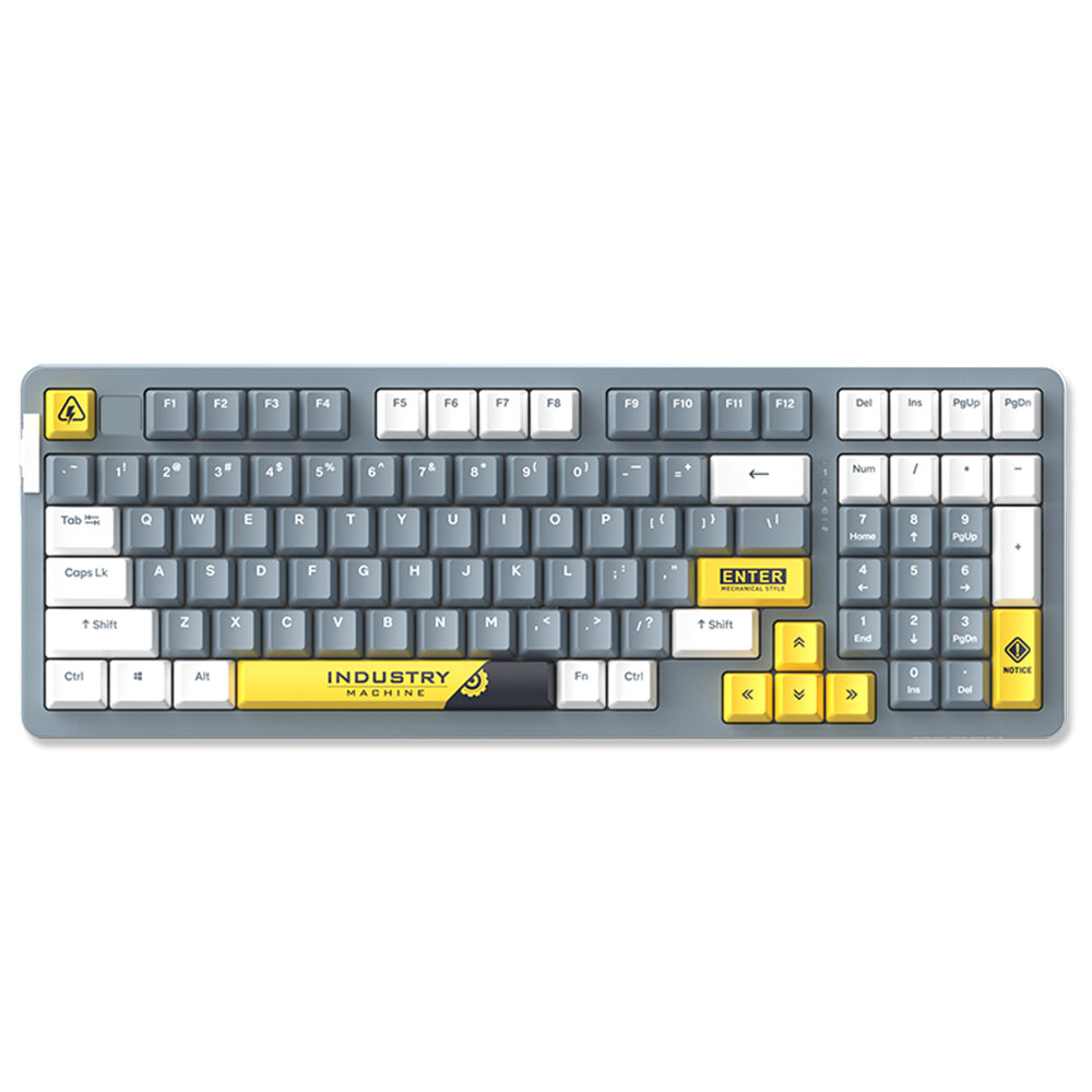 DAREU A98 Type-C Wired Mechanical Keyboard 97 Keys PBT Keycaps Hot Swappable Customized Sky Blue Lin
