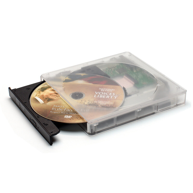 

Внешний оптический привод USB 3.0 Type-C прозрачный CD/DVD/VCD Burner Player Reader RW Drive для Mac Win System PC