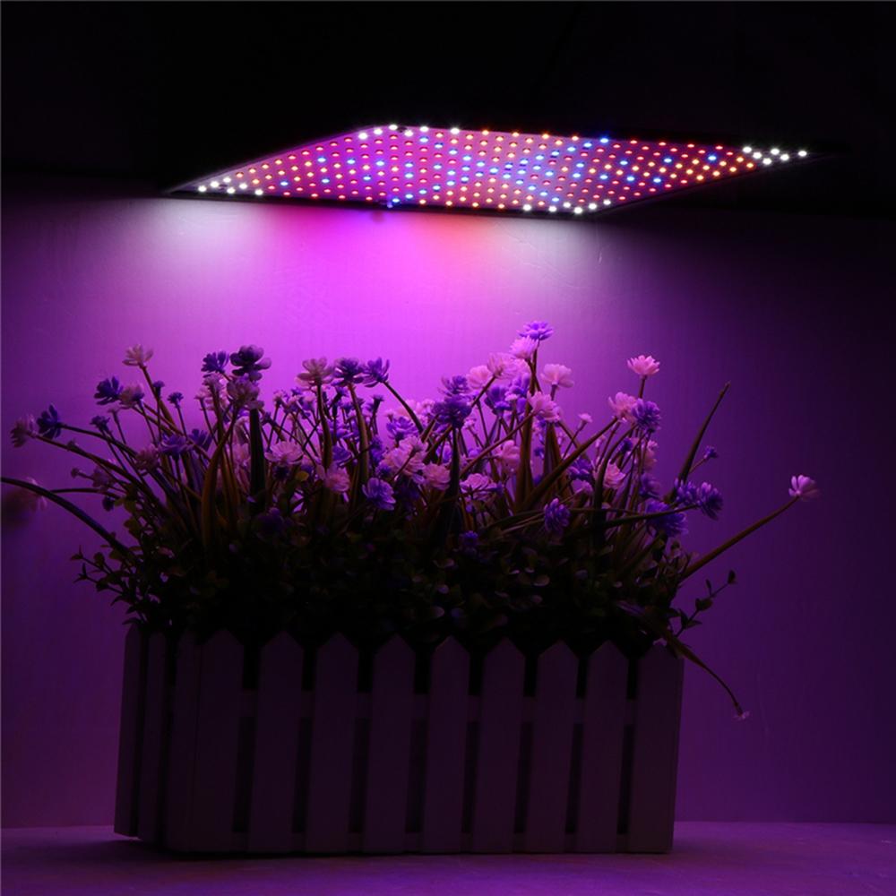 225LED Grow Light Blue & Red & White & Orange Lamp Ultrathin Panel Hydroponics Indoor Plant Veg Flower AC85-265V