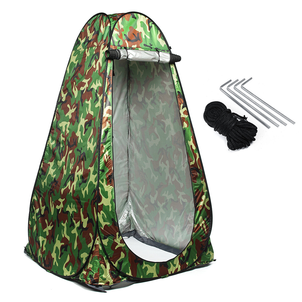 Instant douche tent van 190 cm voor camping, toilet, privékleedkamer, waterdicht, UV-bestendig, visluifel.