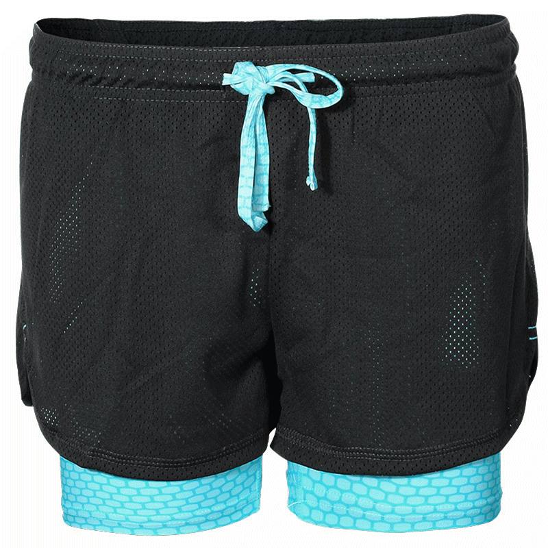Image of Frauen Sport Shorts schnell trocknend ultraleicht ausgesetzt machen Shorts Sommer Fitness kausale Shorts