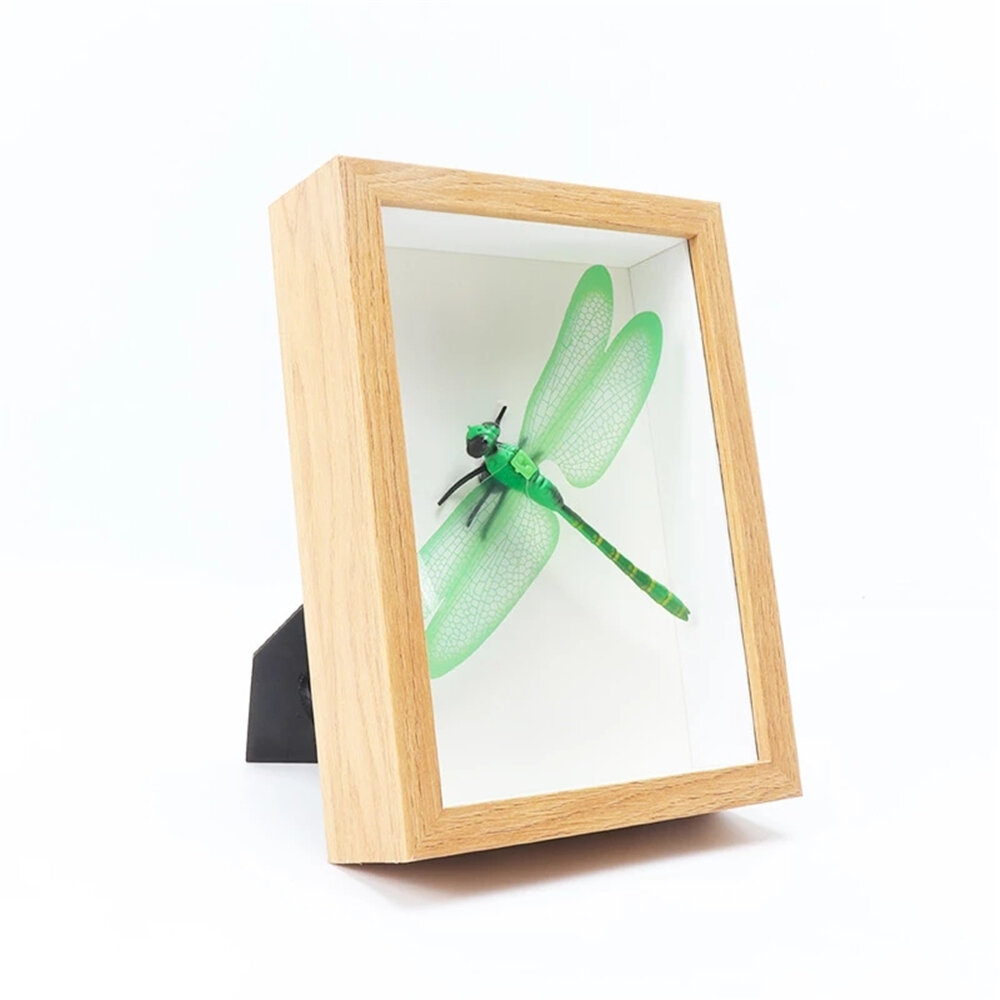 

A4/6/8/10 inch 3D Hollow Photo Frame Wood Butterfly Dragonfly Dry Flower Frame Home Office Desktop Ornament Gift Supplie