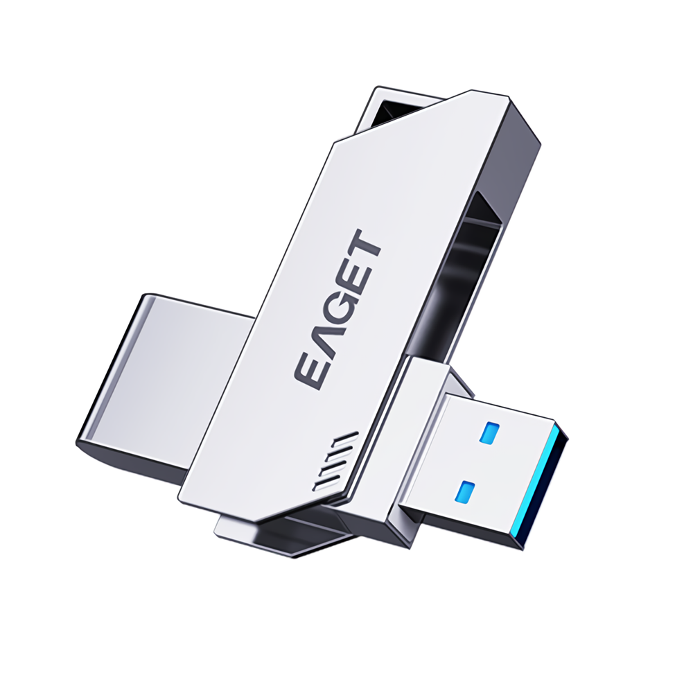 Eaget F20 USB3.0 Flash Schijf Zinklegering 360? Rotatie Pendrive Flash Geheugenschijf 32G 64G 128G 2