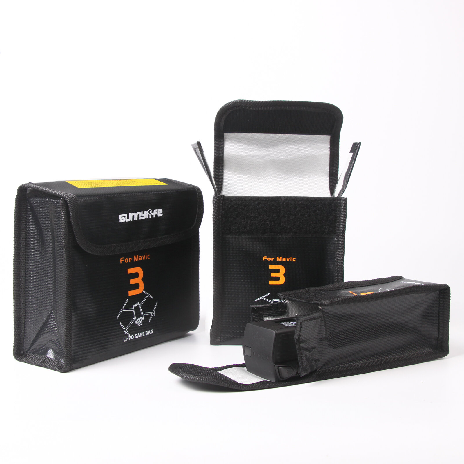 Sunnylife LiPo-batterij Explosieveilige veiligheidsbeschermende opbergtas voor DJI Mavic 3 RC Drone 