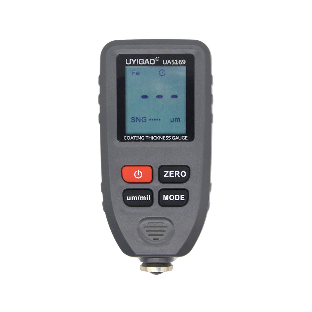 UYIGAO UA5169 Digital Thickness Gauge Paint Coating Thickness Gauge feeler Tester Fe/NFe 0-1.3mm for Car Instrument Iron