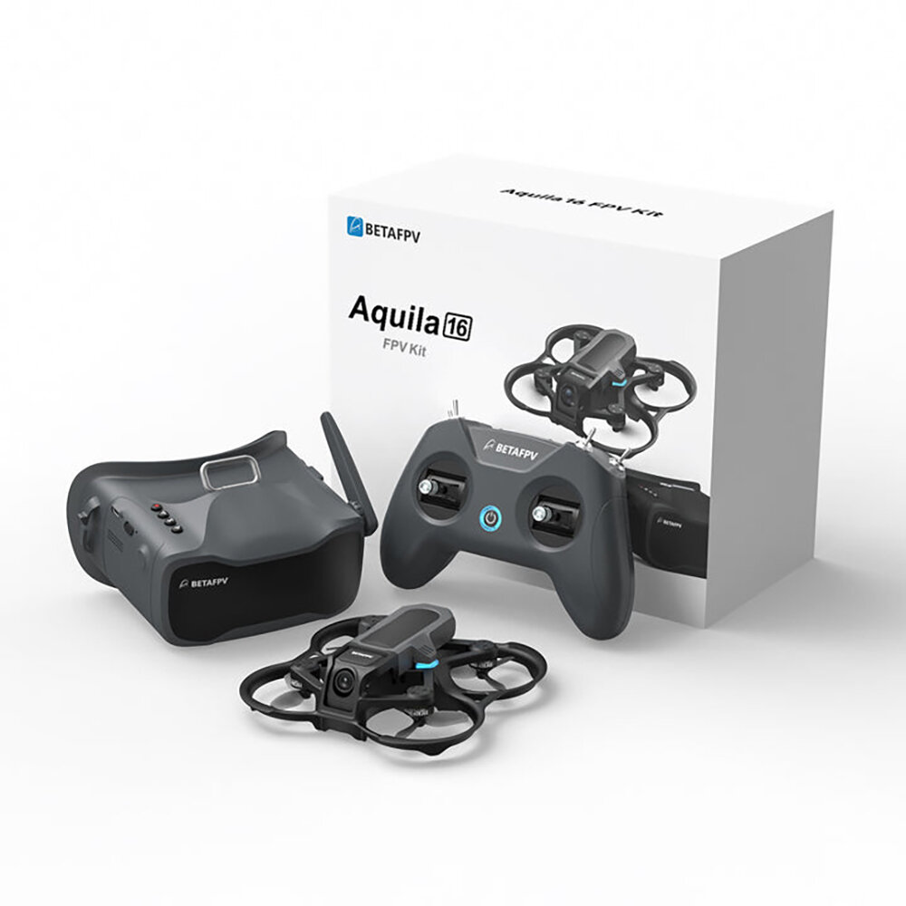 BetaFPV Aquila16 RTF 86mm 1S Whoop FPV Racing Drone ELRS 2.4G with FPV Goggles Radio Controller for Beginner