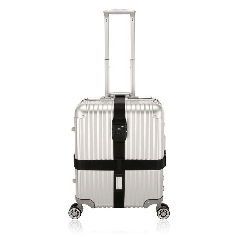 IPRee® 5CM Correia de viagem ajustável com fechadura TSA para bagagem de carrinho Cinto de embalagem seguro para mala