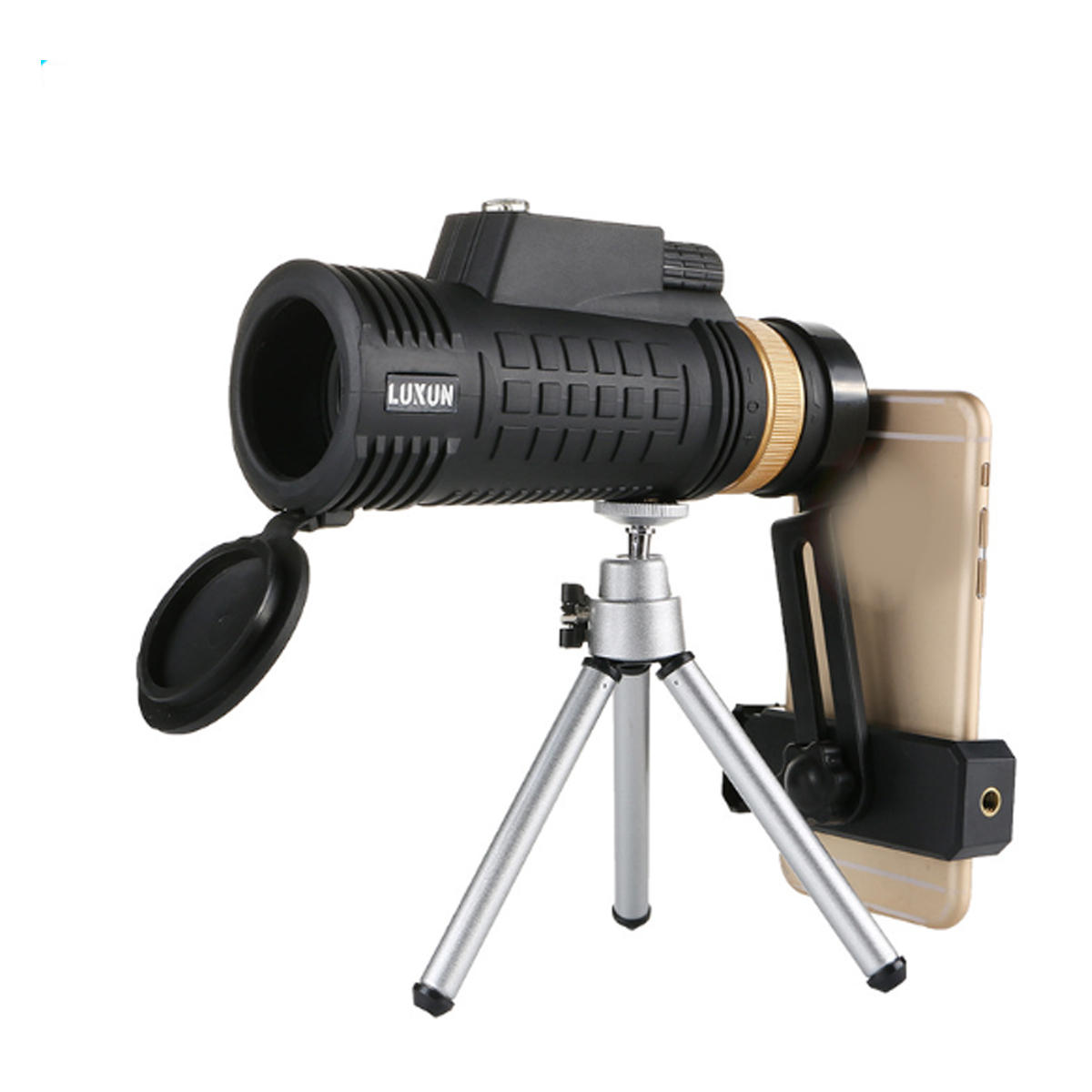Compasso monoculare all'aperto 18x62 con ottica HD, visione diurna e notturna e telescopio per telefono per viaggi e campeggio.