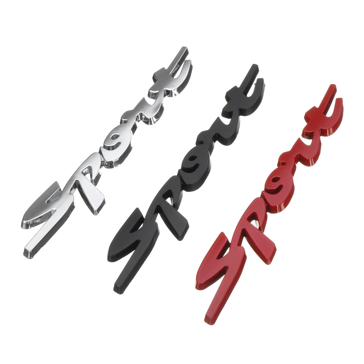 

3D Chrome Sport Логотип Эмблема Значок Металлические Наклейки Наклейка Красный / Серебро / Черный для Авто Мотор Racing