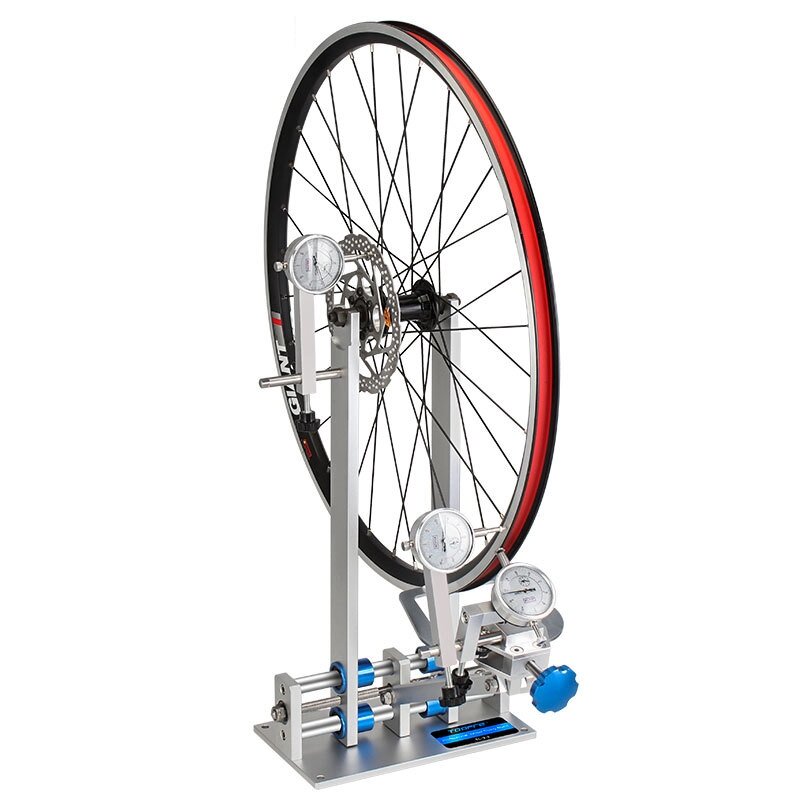 ТУПРЭ Стенд для ремонта велосипедных колес Professional Edition с циферблатным индикатором Алюминиевый сплав MTB Стенд д