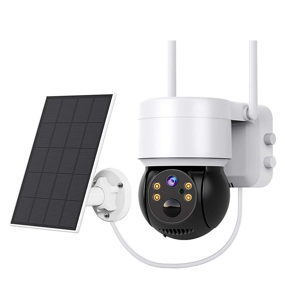 

Hiseeu 1080P WiFi Camera with Solar Panel Outdoor PTZ IP Cam PIR Motion Detection Night Vision Two-way Audio 5X Zoom IP6