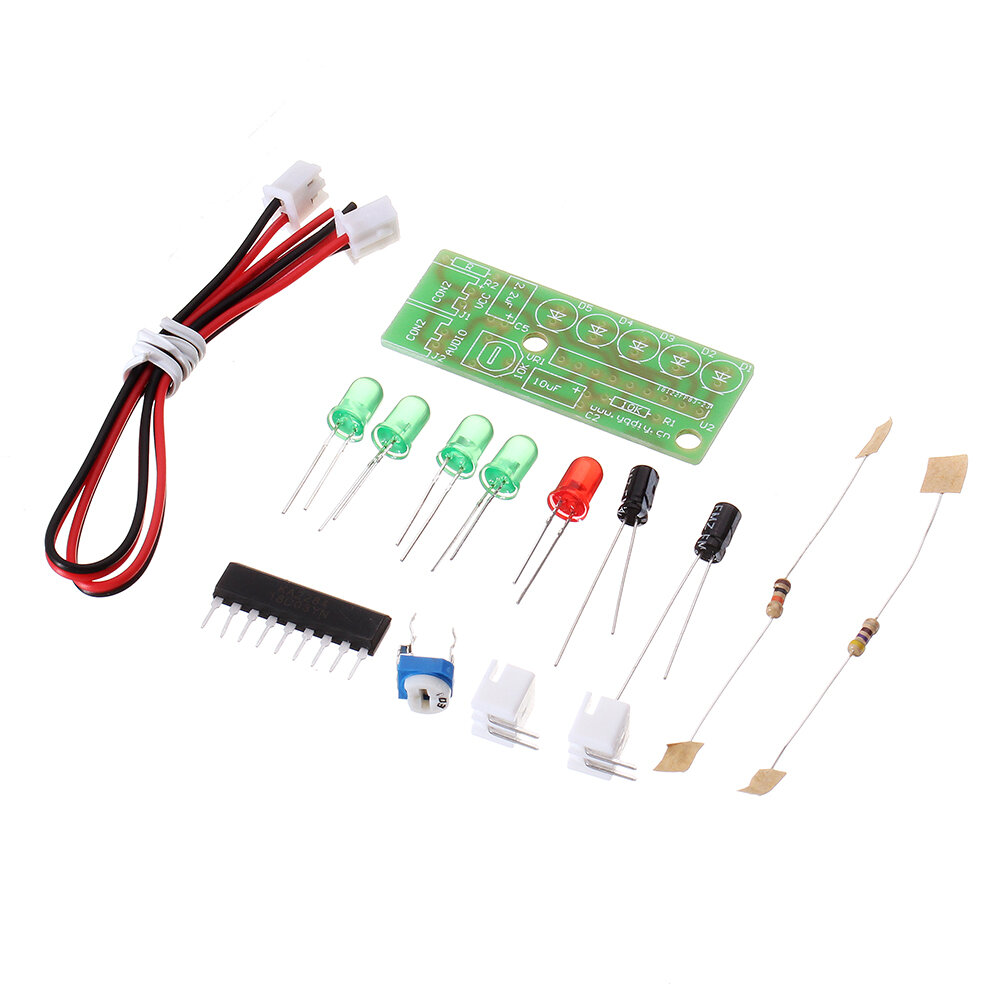 3Pcs DIY Kit KA2284 Audio Level Indicator Suite Trousse Electronic Parts 5mm RED Green LED Level Indicating 3.5-12V