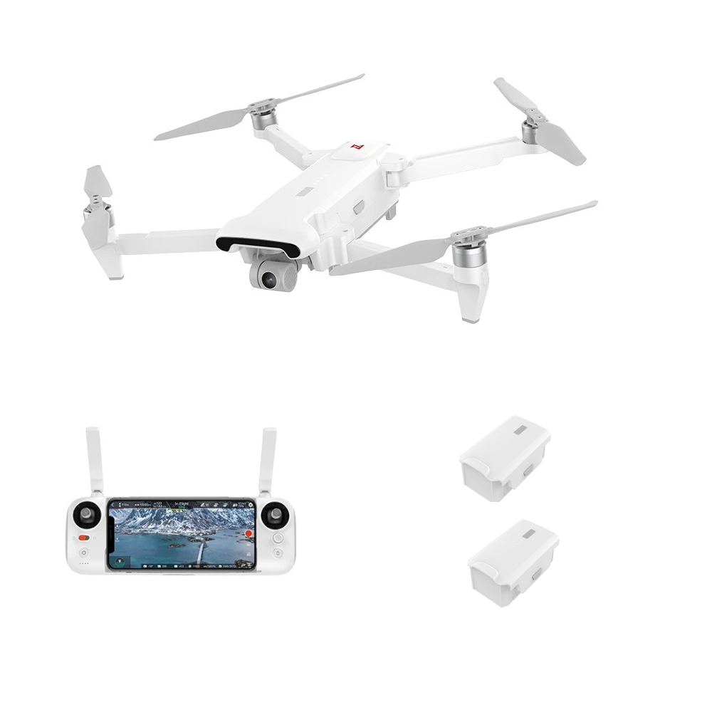 FIMI X8 SE 2022 2.4GHz 10KM FPV Met 3-assige Gimbal 4K Camera GPS RC Drone Quadcopter RTF Twee Batte