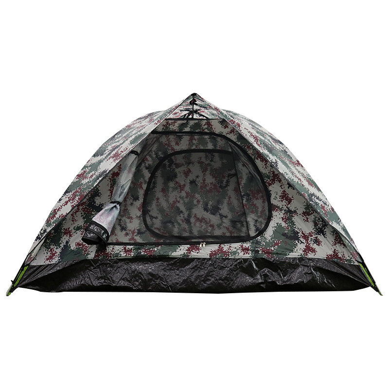 IPRee® Double Camouflage Tent 210D أكسفورد قماش ضد للماء وخيمة سفر للتخييم في الهواء الطلق غير مطروقة
