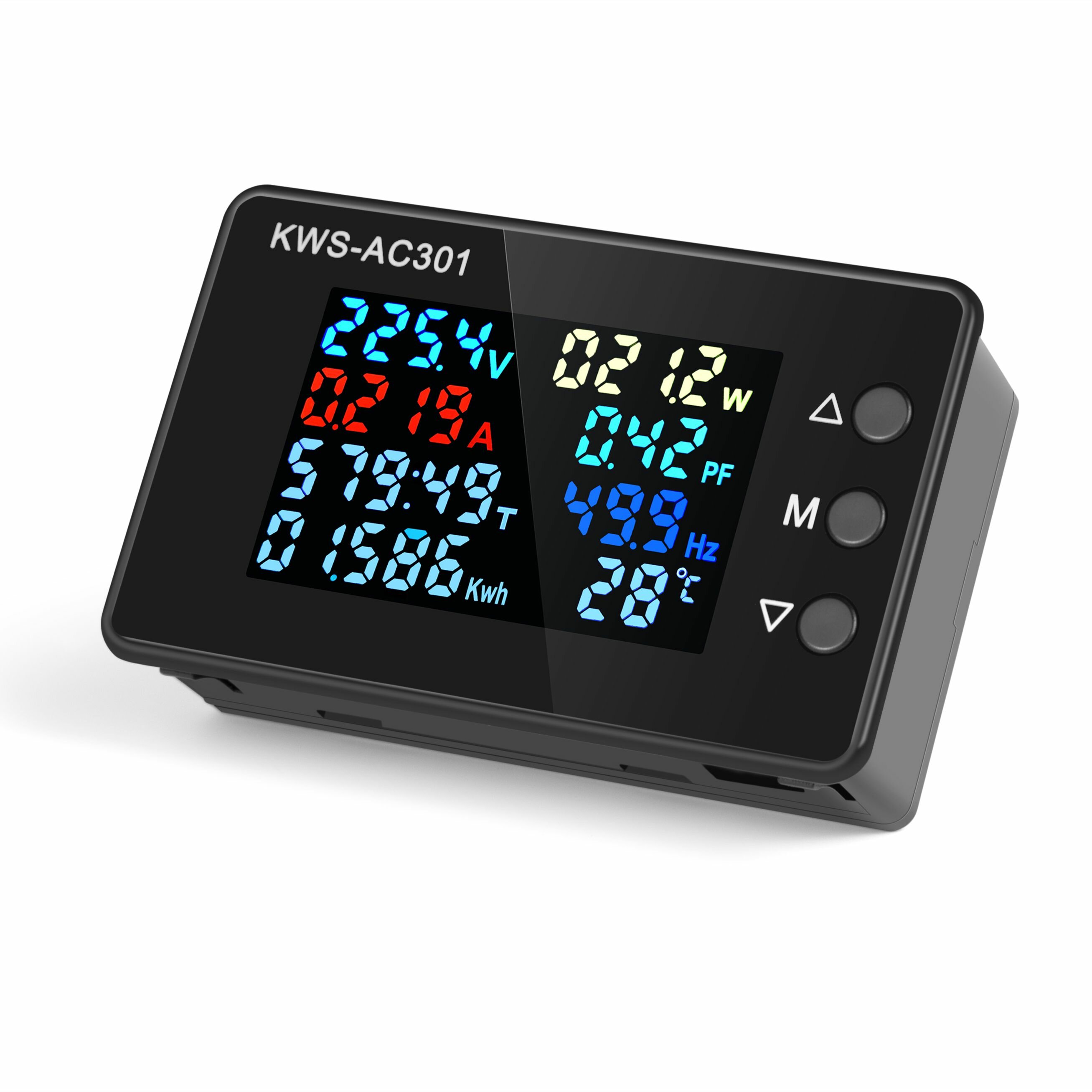 KWS-AC301 8 in1 Voltmeter Amperemeter AC 50-300V Power Energy Meter LED Digitale AC Wattmeter Elektr