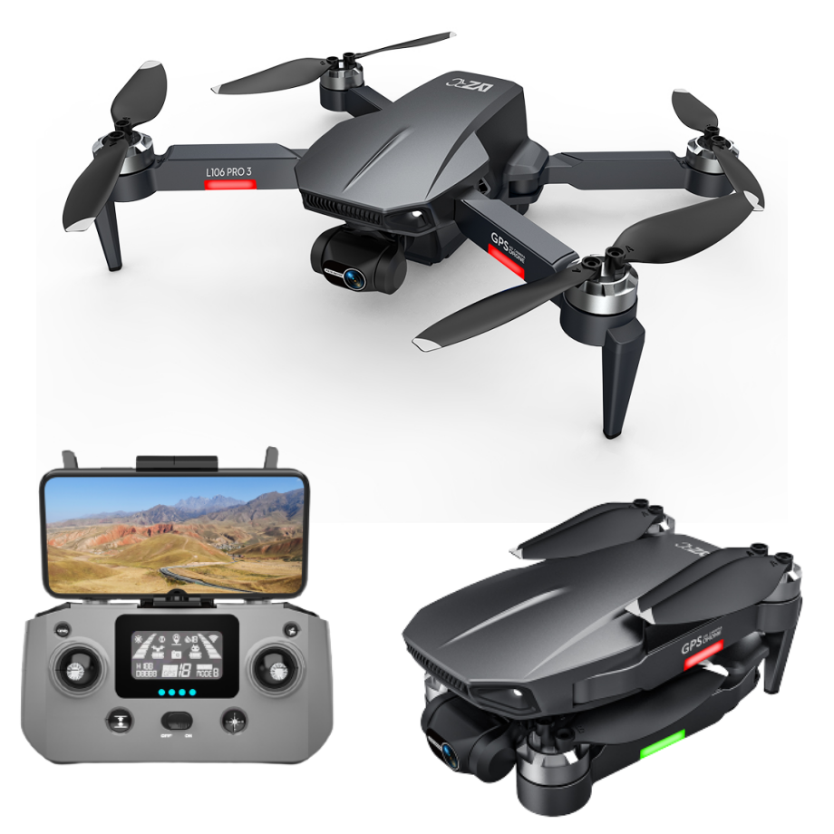 

LYZRC L106 PRO 3 5G WIFI FPV with 4K HD Wide-angle Camera 3-Axis Mechanical Gimbal 25mins Flight Time Brushless Foldable