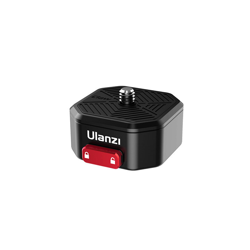 Ulanzi ClawクイックリリースプレートミニQRプラター、1/4インチネジ付き50kg耐荷重DSLRカメラ用