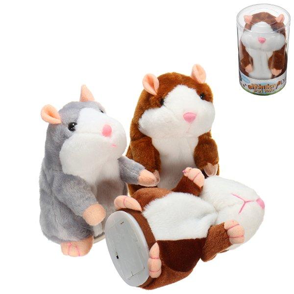 Banggood Mimicry Talking Hamster Pet 15cm Kerstcadeau Knuffel Cute Speak Sound Record Knuffeldier To