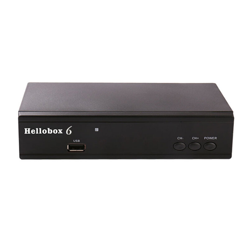 Hellobox 6 DVB-S2 S2X T2MI Set Top Box HEVC H.265 1080P Full HD Satellite TV Receiver PowrVu Biss Support IPTV With WiFi