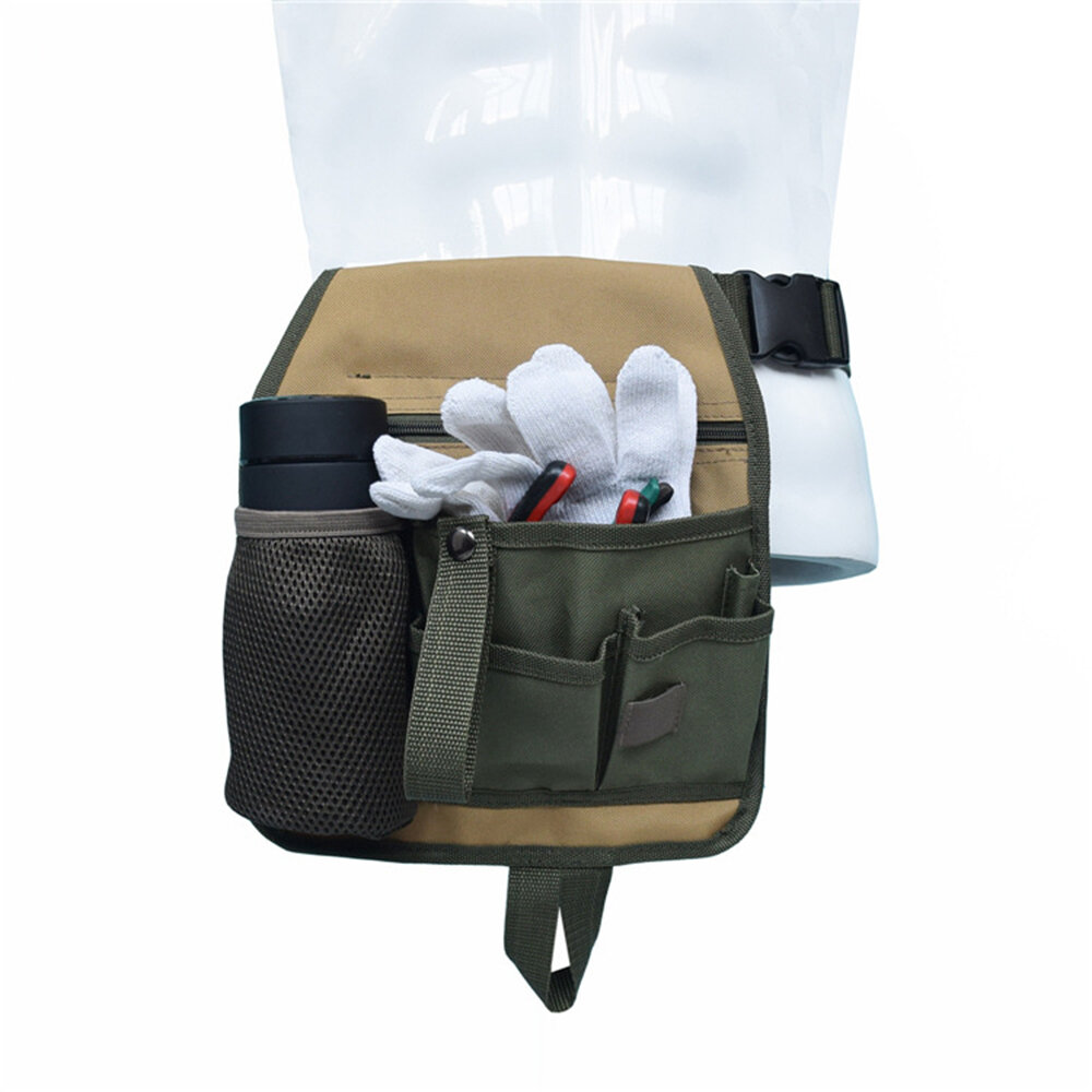 

Portable Garden Tools Organizer Waterproof Oxford Storage Waist Bags Net Bag for Working Kits Bottles Gloves Pliers