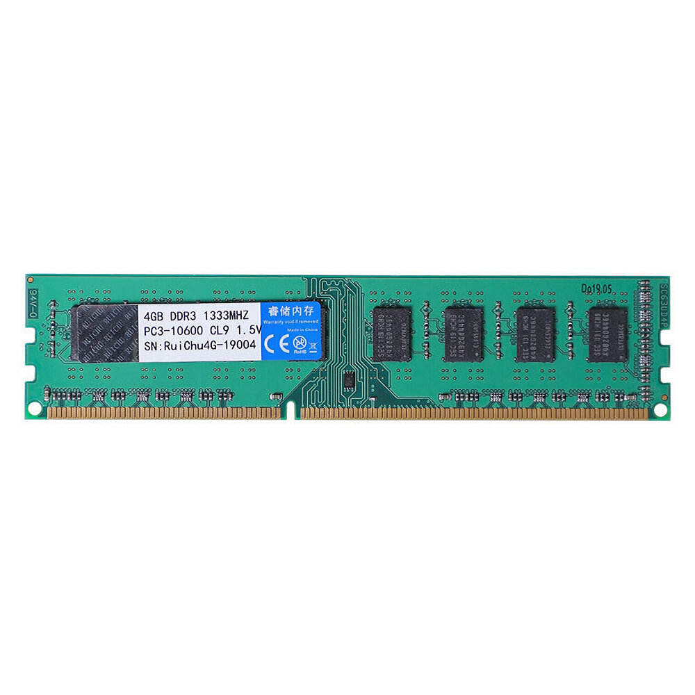 

RuiChu DDR3 1333MHz 4GB AMD RAM 260pin 1.5V Memory Ram Memory Stick Memory Card Suitable AM3 AM3+ for Desktop PC Compute