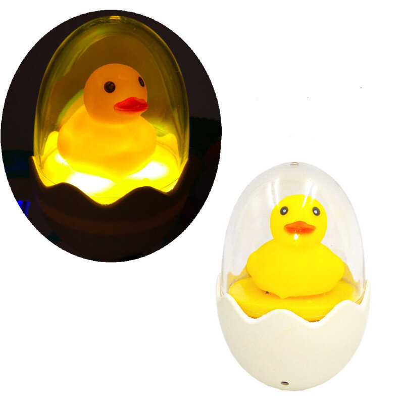 

Eggshell Little Yellow Duck LED Light-Controlled Small Night Light US Plug