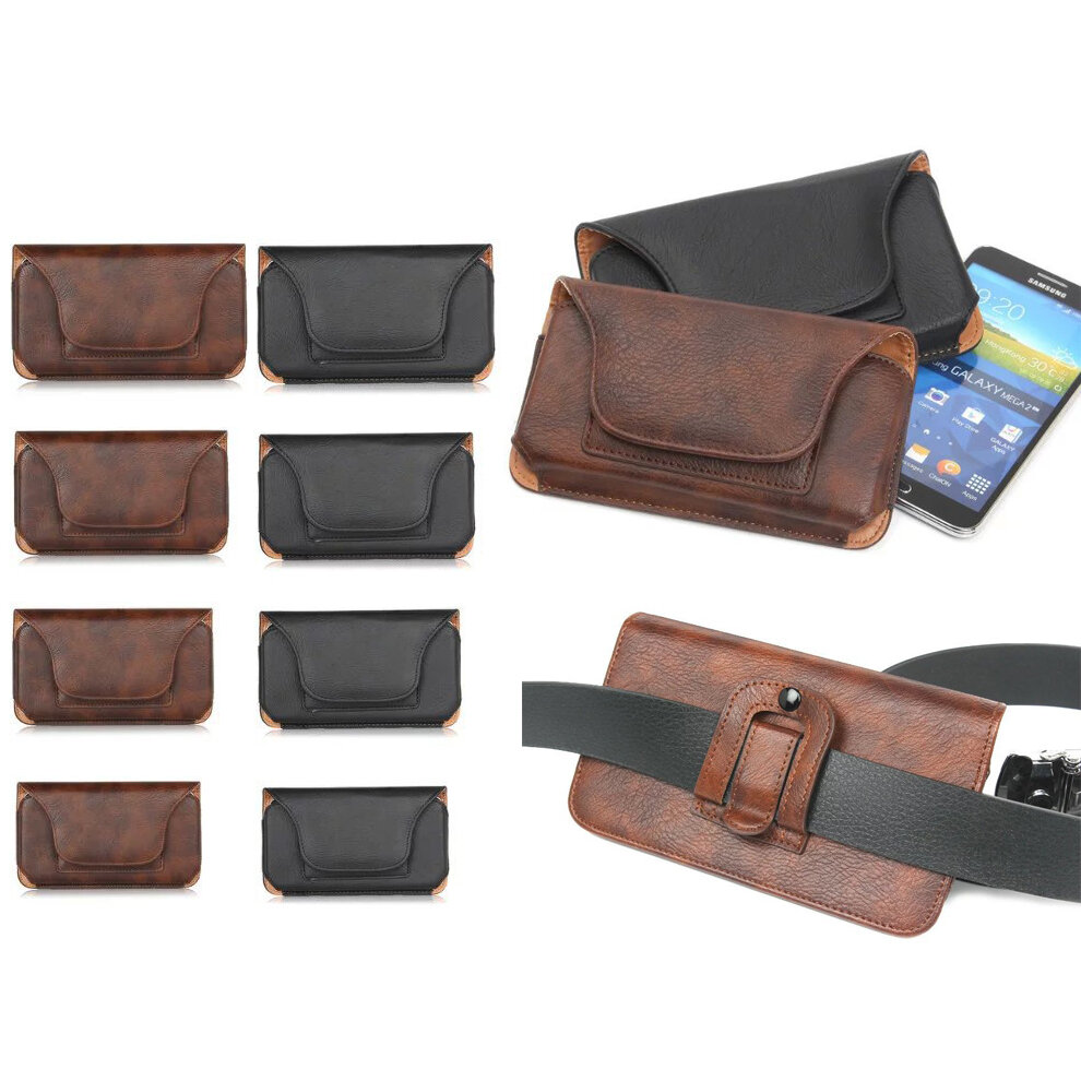 Cintura de cuero Bolsa Tarjeta Cubierta de almacenamiento del teléfono móvil Bolsa Impermeable Táctico Bolsa Para XS XR