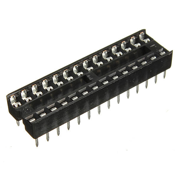

50pcs 28 Pins IC DIP 2.54mm Wide Integrated Circuit Sockets Adaptor