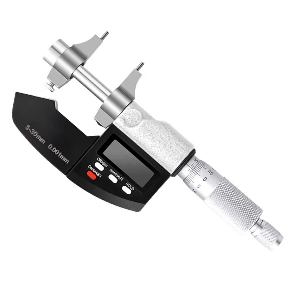 

ETOPOO Carbide Tipped Electronic Outside Micrometer 0-25mm Range with Digital Display Perfect for Woodworking and DIY Pr
