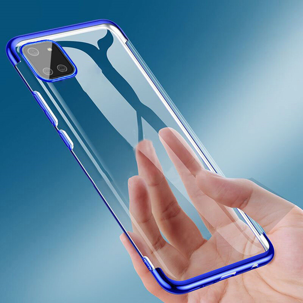 

Bakeey Plating Shockproof Transparent Soft TPU Protective Case for Samsung Galaxy Note 10 Lite / Galaxy S10 Lite