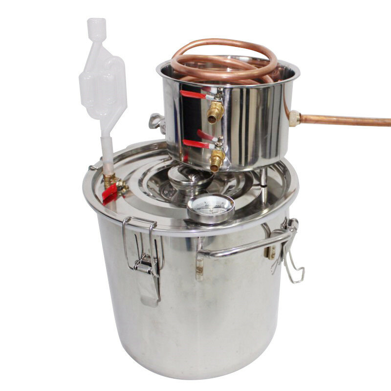 35L Alcohol Ethanol Distiller Home Brew Stille Wijnen Maken Pure Water Boiler Set
