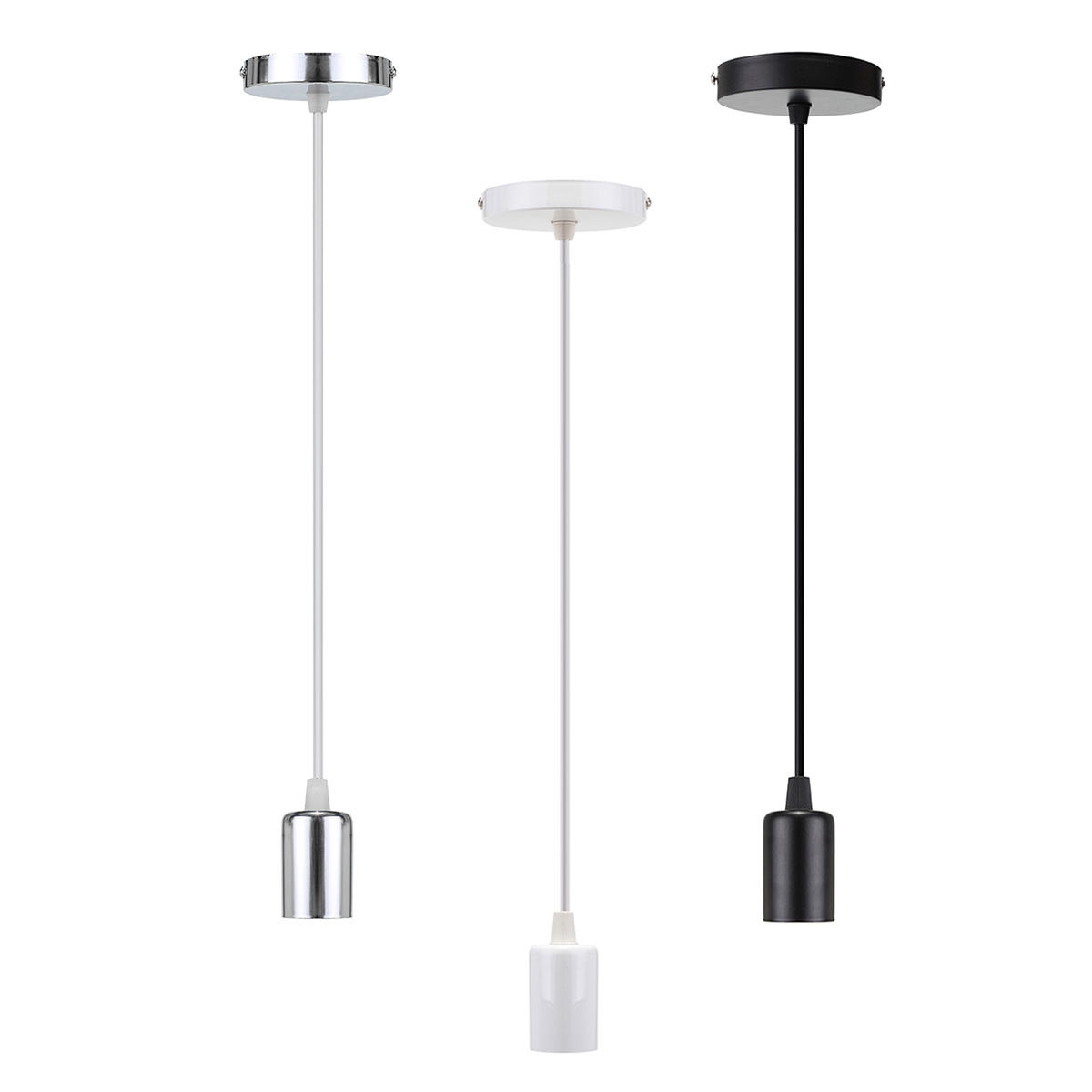 E27 Screw Ceiling Pendant Lamp Holder Socket Base Light Hanging Fitting Decor