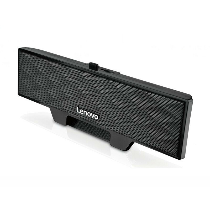 Lenovo B10 Luidspreker Dubbele stuurprogrammas Stereo Soundbar USB-aangedreven 3,5 mm bedrade comput