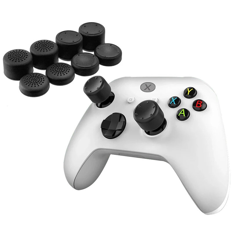 DATA KIKKER 8 stks Vervanging Siliconen Analoge Duimgrepen Cap Beschermkappen voor Xbox One voor Xbo