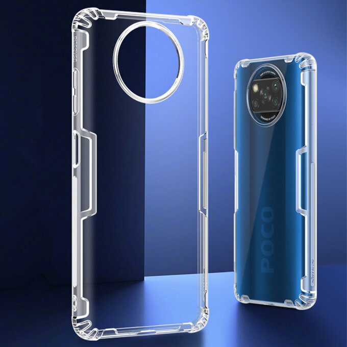 NILLKIN voor POCO X3 PRO/POCO X3 NFC Case Bumpers Natuurlijk Helder Transparant Schokbestendig Soft 