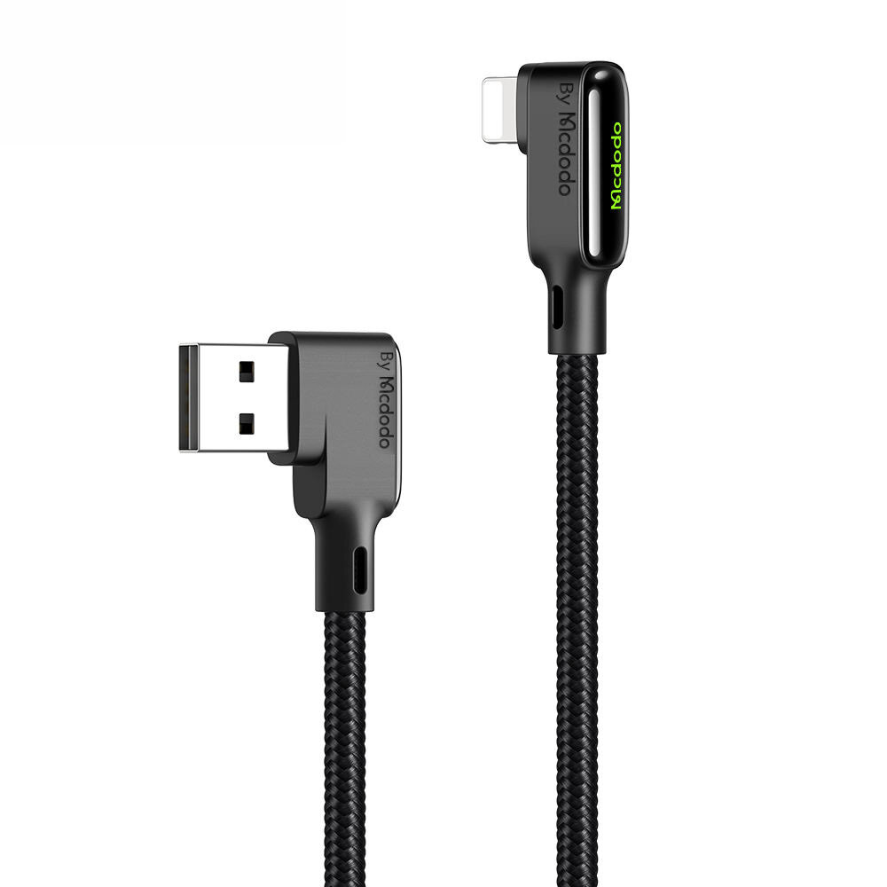 

Макдодо 3A USB-A к IP-кабелю для быстрой зарядки и передачи данных Медь Core Line длиной 1,2 м/1,8 м для IPhone 11, 12,