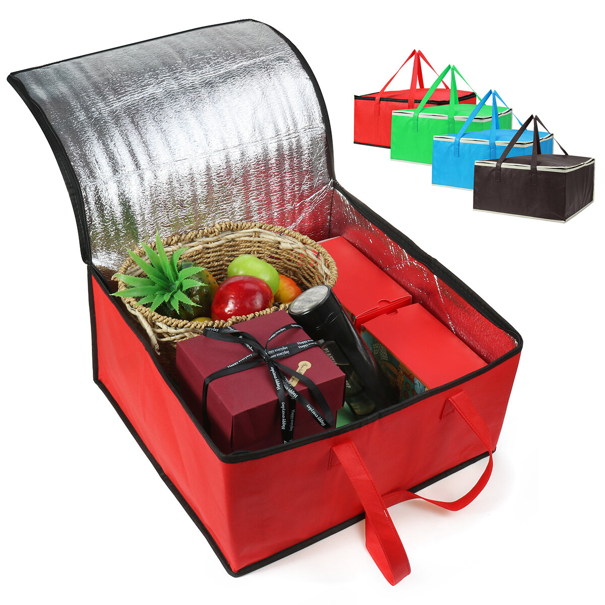 16 "ge?soleerde zak koeltas isolatie vouwen BBQ picknick draagbare Ice Pack voedsel thermische zak v
