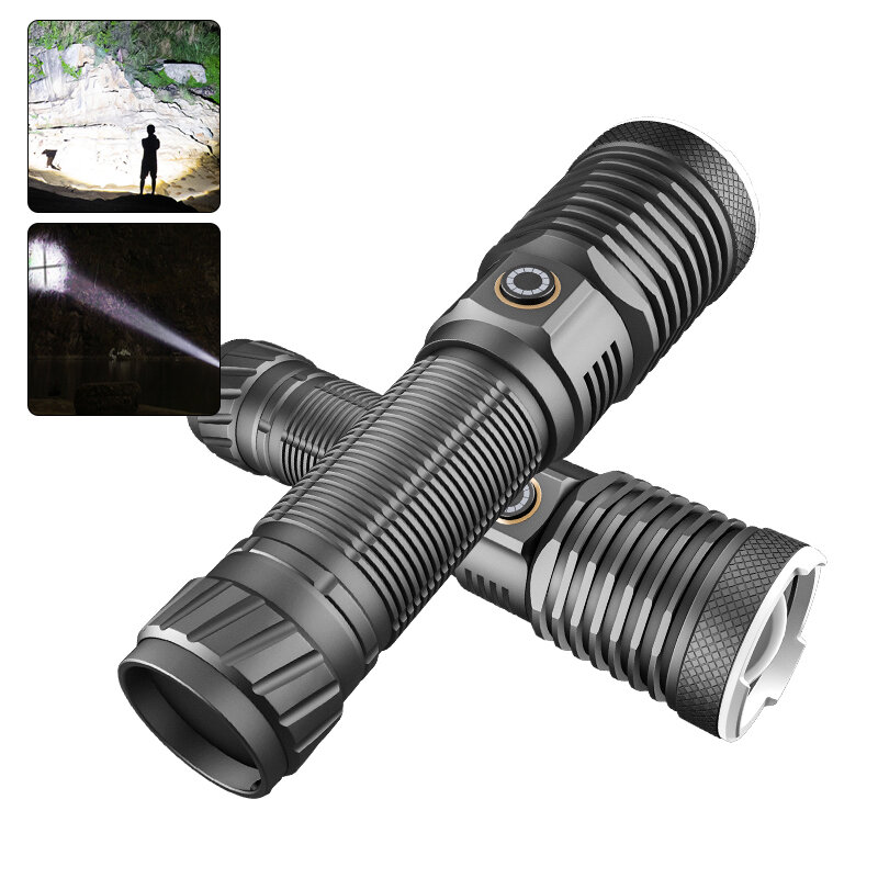 

30W LED Long-range Flashlight / XHP50 800LM Telecscop Zoom Strong Light Tybe-C USB Rechargeable LED Torch