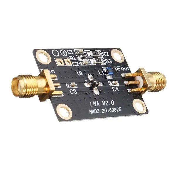 

10K-2GHZ LNA RF Amplifier Module 31DB 0.5G High Gain Low Noise Wideband RF Amplifier Board