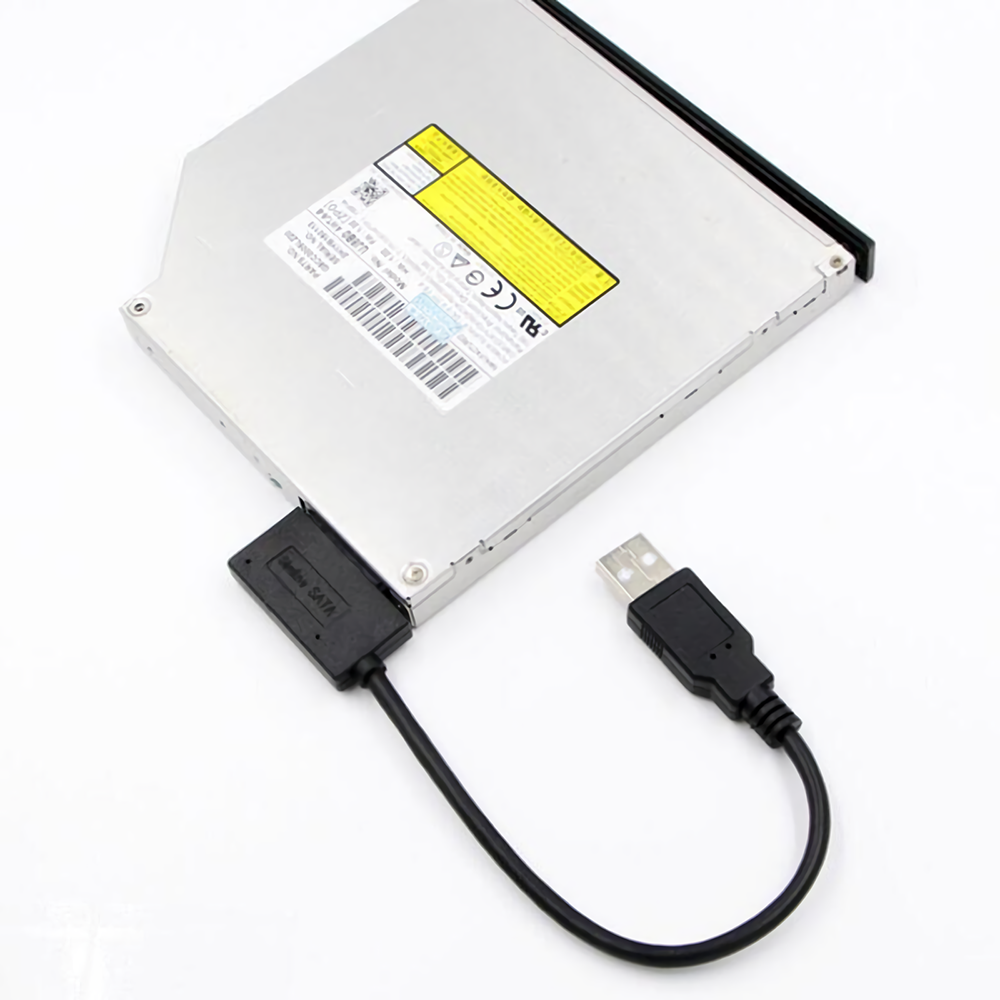 ノートブックSATA-USB2.0オプティカルドライブアダプタケーブルSATA7 + 6ピン-USB2.0ケーブルコネクタ