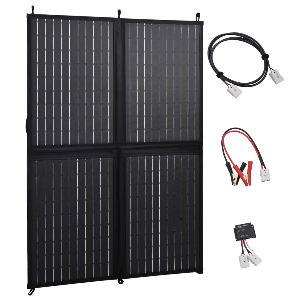 [EU Direct] 100 W 12 V Solarpanel Faltbare tragbare monokristalline Zellen Solarladegerät Panel Batterie Laden