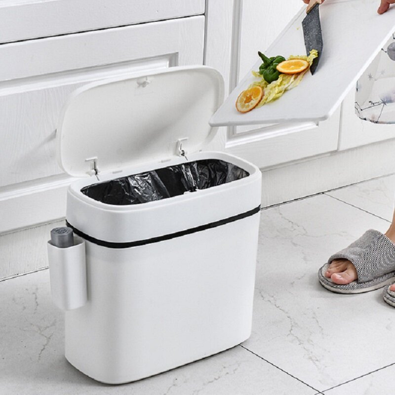 

Multifunction Bathroom Trash Can Wastebasket Toilet Brush Toilet Garbage Bin Waste Dustbin Restroom